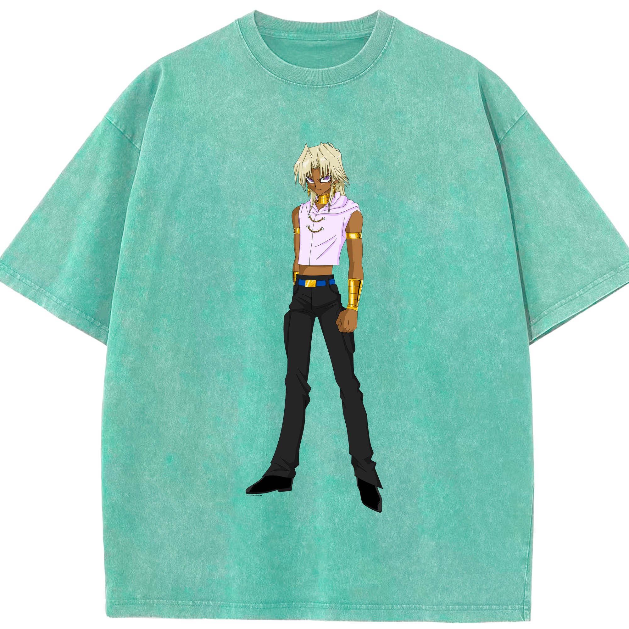 （画像用） 遊☆戯☆王 Yu-Gi-Oh! 綿100% ヴィンテージ風 半袖Tシャツ（フロントプリント）